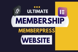 design wordpress membership website with woocommerce