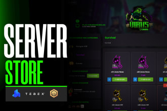 create store for minecraft server