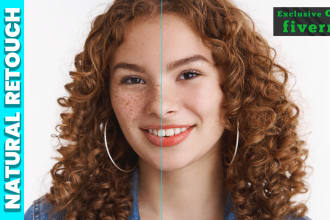 do professional photo editing, photo touch up, and skin retouching in photoshop