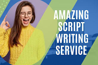 be your creative youtube script writer