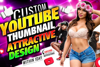 design amazing youtube thumbnail design