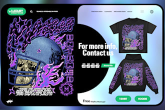 make streetwear design for clothing brand tshirt and hoodie