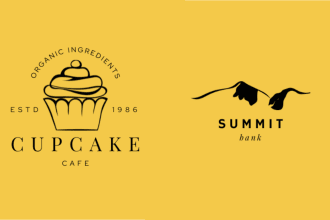 design unique minimalistic text based logo