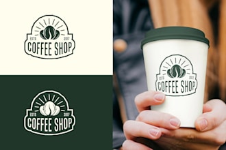 design vintage coffee shop or coffee logo
