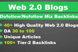 build high authority web 2 0 contextual dofollow seo backlinks