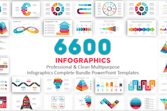 deliver 6600 infographics powerpoint templates