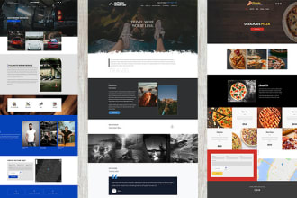 create a modern and professional website design using duda