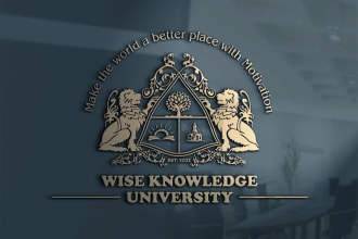 do modern education university school college logo design