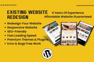 revamp or redesign a wordpress website