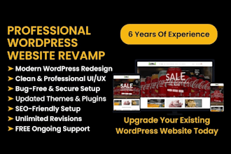 revamp or redesign a wordpress website