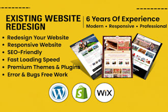 revamp or redesign a wordpress website
