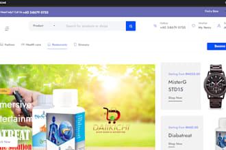develop ecommerce and multivendor website