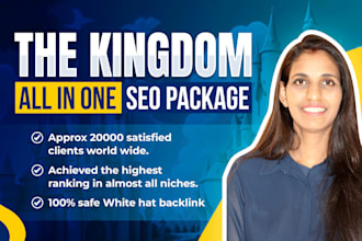 do a high quality white hat dofollow SEO package for top google rank