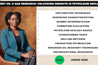do research on oil and gas, and petroleum geology