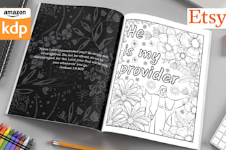 design unique bible verse coloring book pages for adults and kids