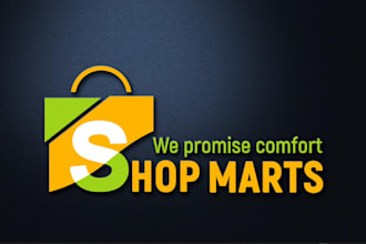 create your creative online shop logo within 20 hours