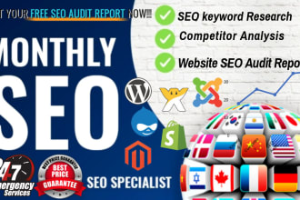offer monthly SEO service for google top rankings