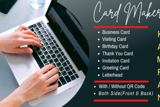 unique design your business, greeting card and letterhead