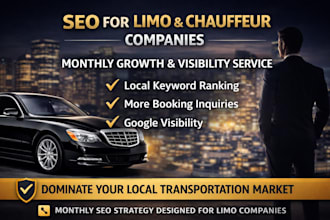 seo your limo website providing monthly professional service