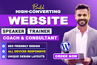 build high converting website for speaker, trainer, coach, consultant