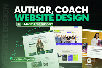 design an authority website for coaches, consultants and authors