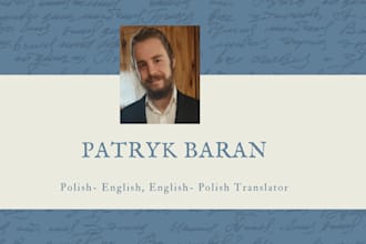translate any english to polish or polish to english text