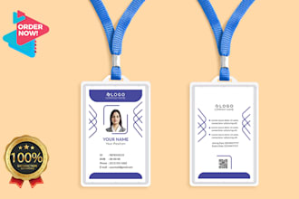 do minimalist, unique or professional id cards design