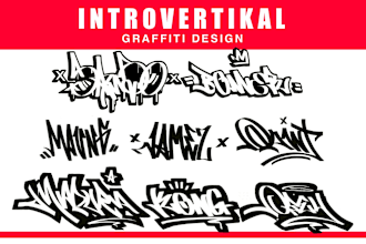 do original graffiti or tag handstyle for your logo sticker and tshirt design