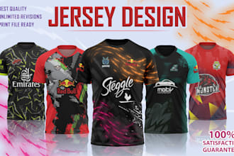 design esports , gaming sublimation jerseys or merchandise