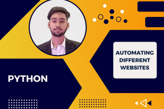 do python scripting, automation in selenium, web scraping
