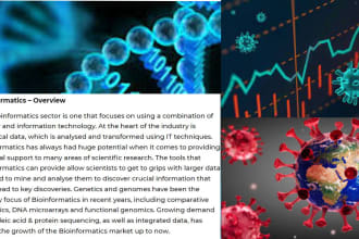 do any assignments related to biology and bioinformatics