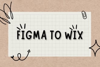 do figma to wix website design and redesign wix website
