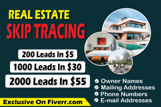 do skip tracing for real estate and llc skip tracing in bulk