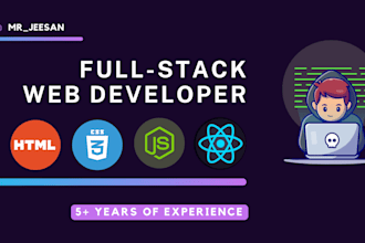 design fully responsive react or HTML CSS js website