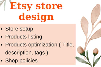 create an etsy store and list products