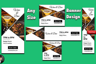 make any kind of web banner and social media post or kit design