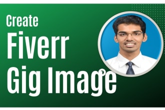 create a fiverr gig title, description, thumbnail and tags