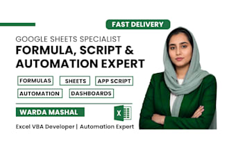 be your google sheets formula, script, and automation expert