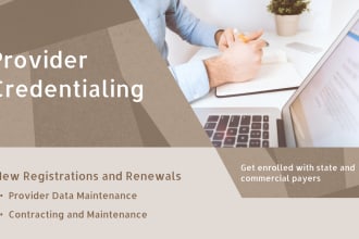 do credentialing for US healthcare providers