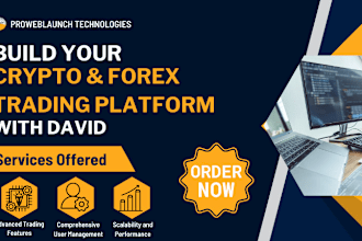 build your ultimate crypto, forex and stock trading platform