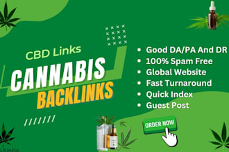 provide niche relevant backlinks for cannabis and cbd guest post