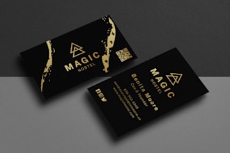 do vibrant minimalist luxury business card and logo design