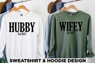 do trendy sweatshirt or hoodie design for etsy, merch by amazon, print on demand