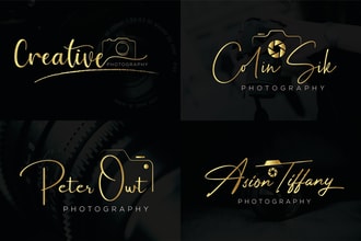 design luxury photography signature logo, or watermark