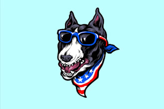 do good looking creative bull dog logo with free source file