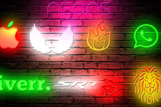 create an awesome neon text or image effect