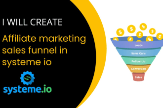 create affiliate marketing sales funnel in systeme io