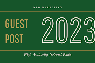 provide permanent do follow indexed guest post from my blogs