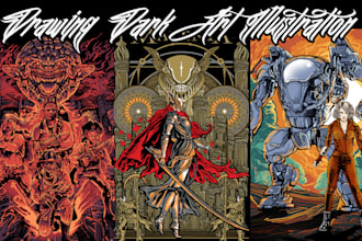 draw anime t shirt design anime design for band t shirt design