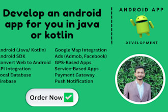 be your expert android app developer, customized solutions for your business